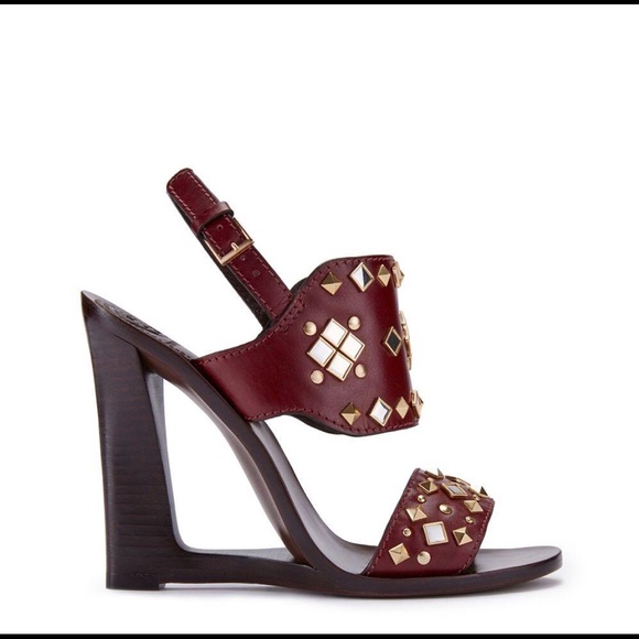 Tory Burch Shoes - Tory Burch Kingsbridge Studded Open-Wedge Sandal